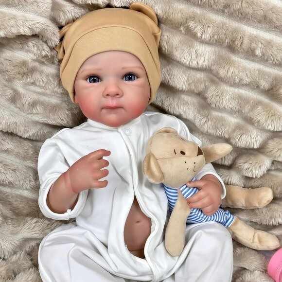 No Brand Other - 💫 Reborn Baby Doll White Cute Realistic Full Vinly Poseable Christmas Toy Kids